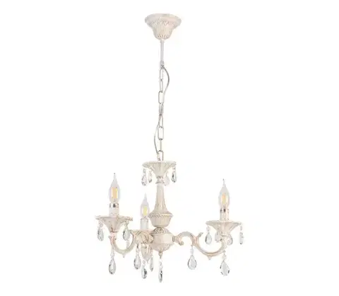 Svietidlá BRILAGI - Luster na reťazi CLASSIC 3xE14/10W/230V krémová/patina bg72841