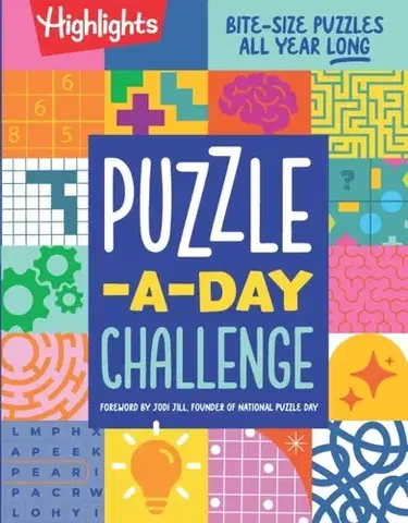 Nalepovačky, vystrihovačky, skladačky Puzzle-a-Day Challenge: Bite-Size Puzzles All Year Long