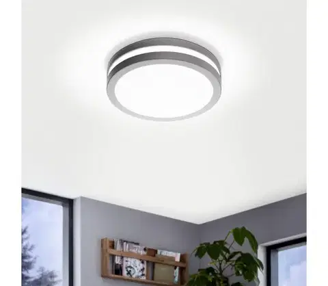 Svietidlá Eglo 33572 - LED stmievateľné kúpeľňové svietidlo LOCANA-C 14W/230V IP44 strieborné 33572