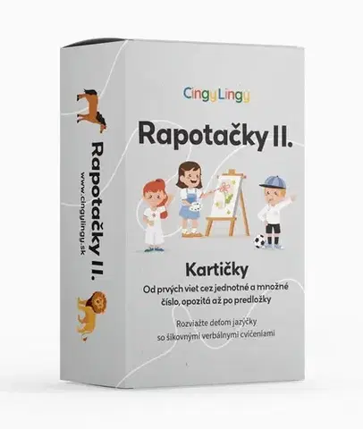 Pedagogika, vzdelávanie, vyučovanie Rapotačky II. - Prvé vety, jednotné a množné číslo, opozitá a predložky