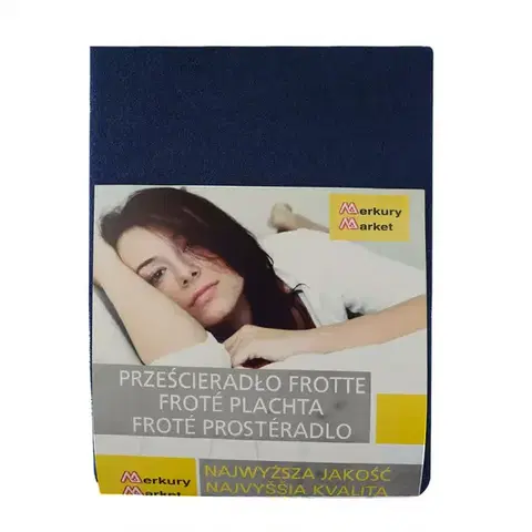 Bytový textil Prestieradlo froté s gumičkou 90x200 granátová 34