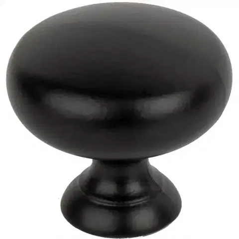 Úchyty Rukoväť  čierna gombík A-823