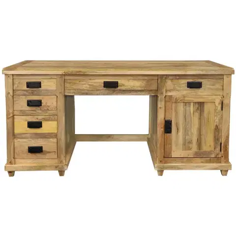 Písacie a pracovné stoly Písací stôl Devi 160x80x76 indický masív mango