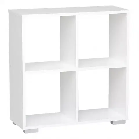 Regály Regál kocka 2x2 biely