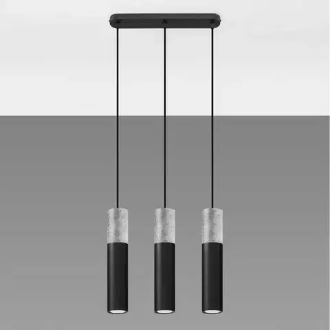 Lampy nad stôl do jedálne Závesná lampa Pennala 3 čierna