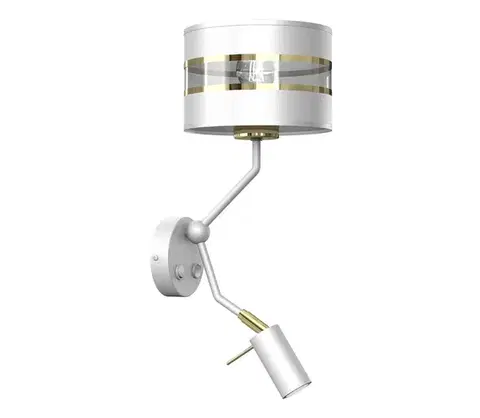 Svietidlá  Nástenná lampička ULTIMO 1xE27/40W/230V + 1xGU10/MR11/7W biela MLP7346