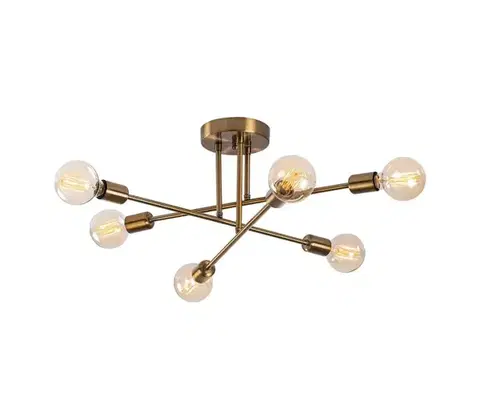 Svietidlá  Prisadený luster FLOWER 6xE27/40W/230V 521SHN3435
