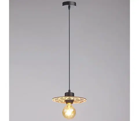 Svietidlá HEXE Luster na lanku FALCO 1xE27/60W/230V pr. 20 cm béžová 0702
