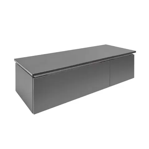 Kúpeľňový nábytok Kúpeľňová skrinka s krycou doskou SAT Feel 120x30x46 cm antracit mat SATFEEL2120ANTD SATFEEL2120ANTD