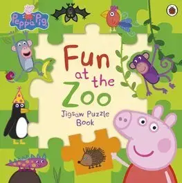 Leporelá, krabičky, puzzle knihy Peppa Pig: Fun at the Zoo Jigsaw Puzzle Book