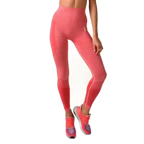 Dámske klasické nohavice Legíny Boco Wear Raspberry Melange Push Up ružová - XS/S