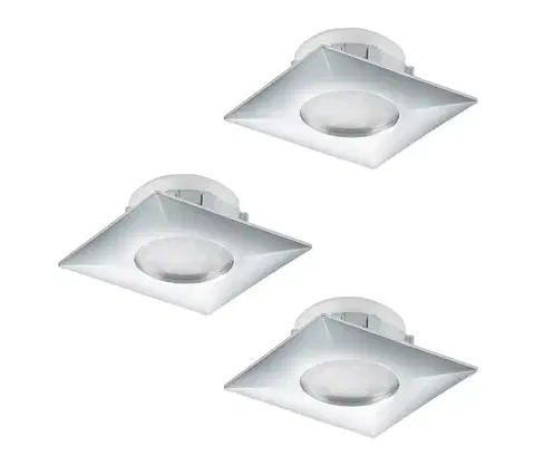 LED osvetlenie Eglo 95802 - SADA 3 ks LED podhľadových svietidiel PINEDA LED/6W/230V 95802