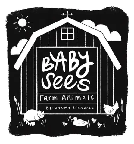 Leporelá, krabičky, puzzle knihy Baby Sees Farm Animals - Janna Steagall