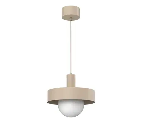Svietidlá  Luster na lanku CANAN 1xE27/15W/230V priemer 29 cm béžový 4017