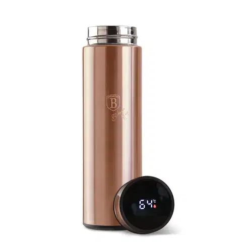 Termosky a termohrnčeky BERLINGER HAUS - Termofľaša LED displej 450ml Rose Gold