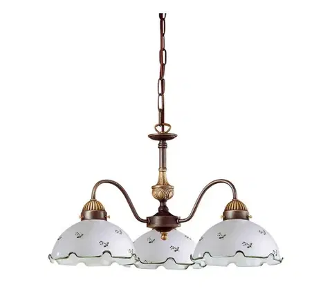 Svietidlá Kolarz 731.83.21 - Luster na reťazi NONNA 3xE27/75W/230V zelená 731.83.21