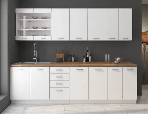 Kuchynské linky Moderná kuchyňa EKA biela 260