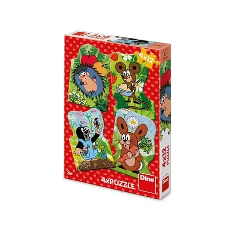 Do 49 dielikov Dino Toys Puzzle Krtko 2x12 Dino