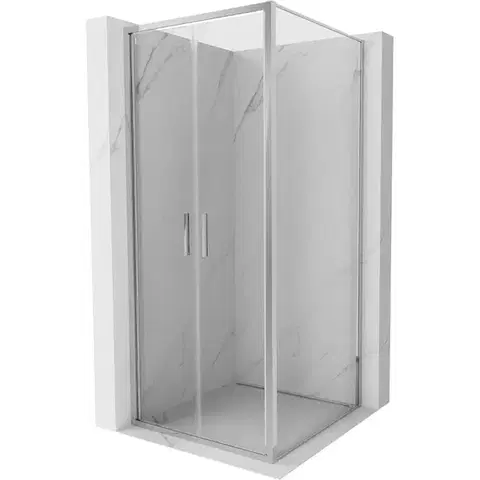 Sprchovacie kúty MEXEN/S - Exo sprchový kút dvere krídlové 100 x 100, transparent, chróm 814-100-100-01-00
