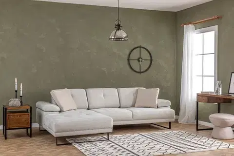 Sedacie súpravy Rohová sedacia súprava / Rohová pohovka Mustang Small Left - Beige
