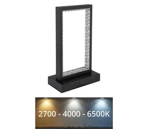 Lampy Globo 24008S - LED stmievateľná stolná lampa SAMEGA LED/3W/3,7V 24008S
