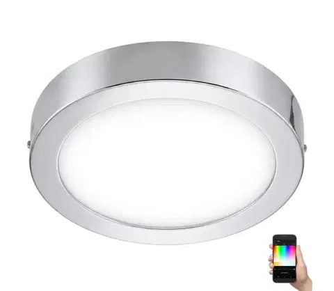 Svietidlá Eglo 33667-LED RGBW Stmievateľné kúpeľňové svietidlo FUEVA-C 21W/230V pr. 30cm 33667