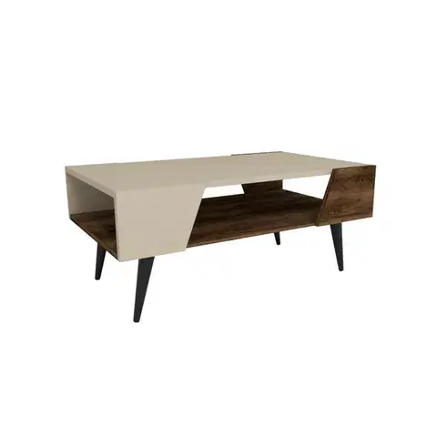 Konferenčné stolíky Konferenčný stolík Aren Beige and Light Walnut