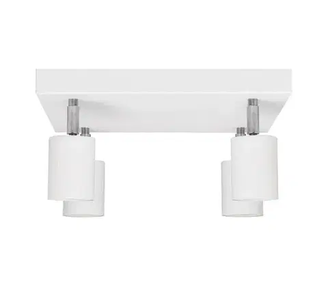 Svietidlá  LED Bodové svietidlo TUNE 4xGU10/4,8W/230V biela R-KWD 1927/4 WT+CH+WT
