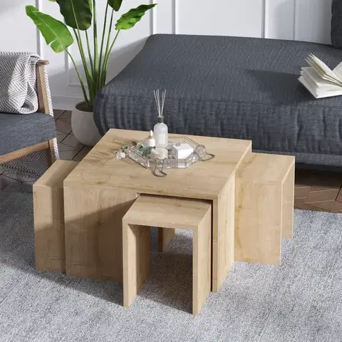 Konferenčné stolíky Konferenčný stolík Ortanca Sapphire Oak