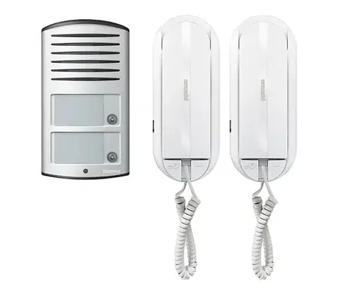 Predlžovacie káble Bticino 366821 - Domový zvonček pre 2 byty + vstupný panel LINEA 2000 IP54 366821