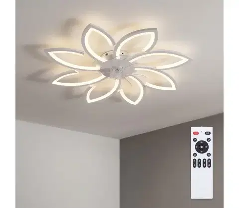 Ventilátory BRILAGI - LED stmievateľný stropný látor LED/43W/230V pr. 90 cm biela + DO WF-OSD-031