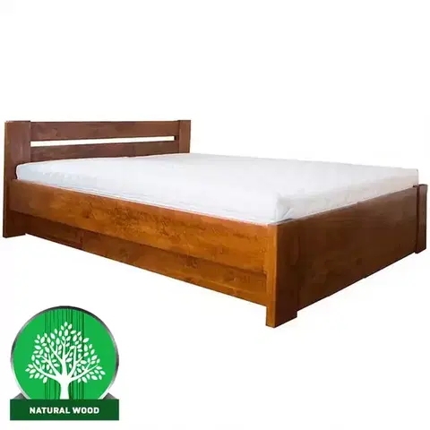 Drevené postele Posteľ drevené Lulea Plus 100x200 Jelša