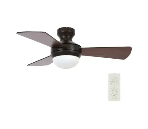Ventilátory Lucci Air 512311- Stropný látor AIRLIE HUGGER 2xE27/15W/230V drevo/hnedá+DO 512311