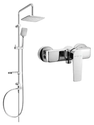 Sprchy a sprchové panely MEXEN/S - Sven sprchový stĺp vrátane sprchovej batérie Lynx, chróm 745940262-00