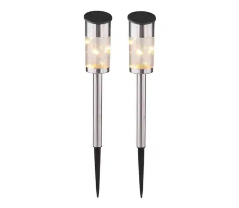 Záhradné lampy Globo 33799-2 - SADA 2x Solárna lampa 10xLED/0,06W/1,2V IP44 33799-2