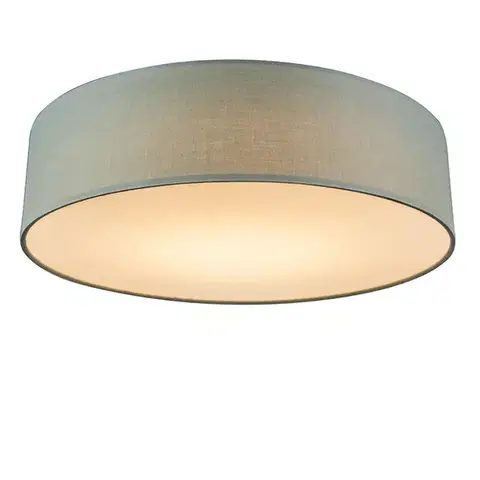 Stropné osvetlenie Stropné svietidlo zelené 40 cm vrátane LED - Drum LED