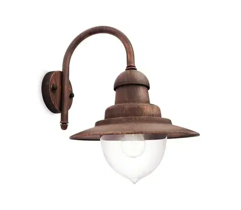 Svietidlá Philips 01652/06/PN - Vonkajšie nástenné svietidlo MYGARDEN RAINDROP 1xE27/53W/230V IP44 01652/06/PN