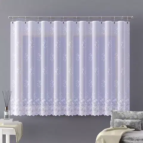Metrážne záclony Žakarová záclona 488/B biela/250
