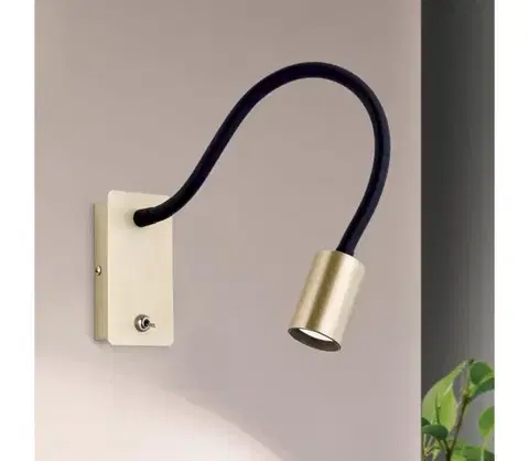 Svietidlá Orion WA 2-1342 - LED Flexibilná nástenná lampička KURT LED/5W/230V zlatá WA 2-1342 MS-matt