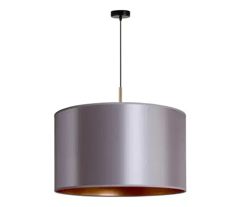 Svietidlá  - Luster na lanku CANNES 1xE27/15W/230V pr. 50 cm strieborná/medená 602341