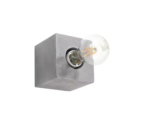 Svietidlá  Nástenné svietidlo ABEL 1xE27/60W/230V betón SL.0682