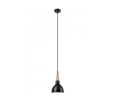 Svietidlá  Luster na lanku FRANCESCA 1xE27/60W/230V čierna LM-1.106 BLACK