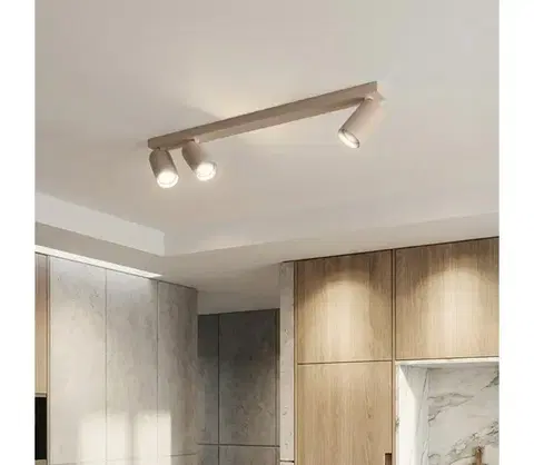 Svietidlá BRILAGI - Bodové svietidlo SELE LONG 3xGU10/30W/230V béžové WO-SELE-SP12-BEI-OEM