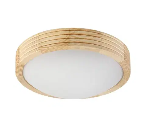 Svietidlá  Stropné svietidlo NATURAL MODERN SLIM 1xE27/15W/230V, priemer 27,5 cm, borovica LD-PD-8.1/R/SOSNA