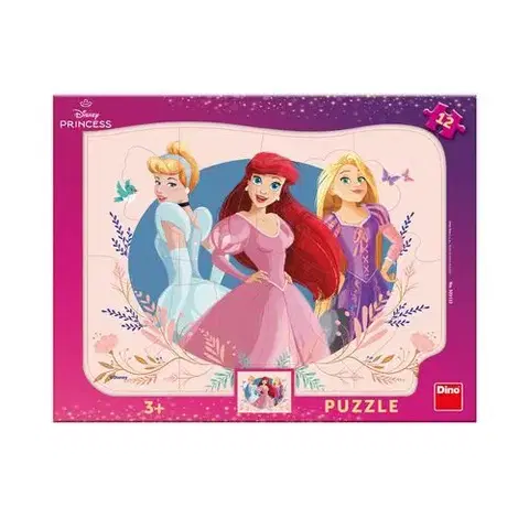 Do 49 dielikov Dino Puzzle Princezné 12 Dino