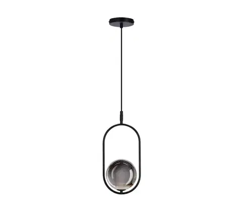 Svietidlá  Luster na lanku CORDEL 1xG9/28W/230V čierna/dymová čierna 31-44068