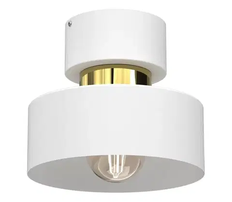 Svietidlá  Stropné svietidlo MARTI 1xE27/15W/230V biela/zlatá 9846
