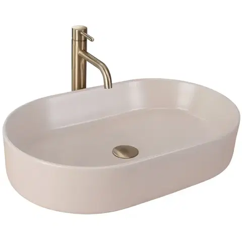 Umývadlá REA - Umývadlo na dosku NADIA 60 BEIGE MATT REA-U9661