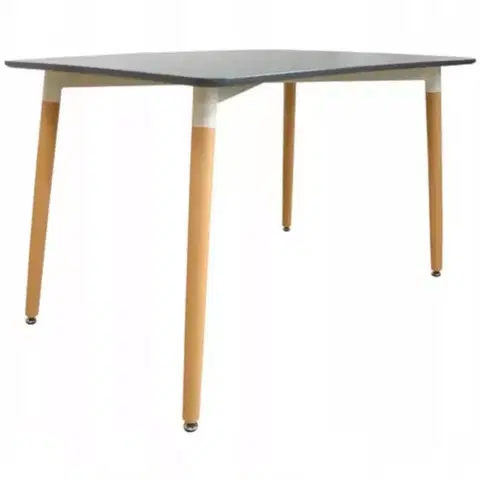 Jedálenské stoly Stôl Bergen šedy 120cm