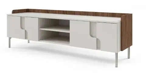 TV stolíky Meblar  TV stolík POSITANO P10 | cashmere / orech alba